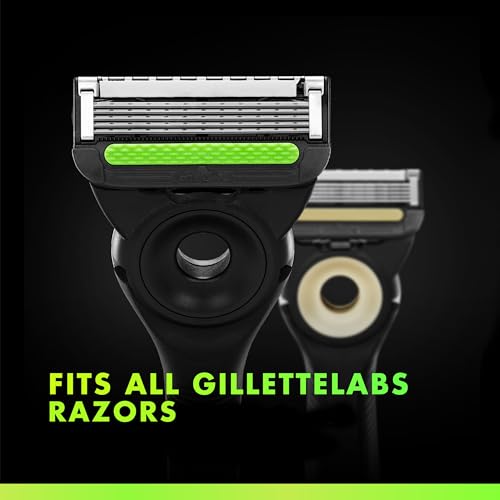 GilletteLabs Razor Blade Refills, Ultimate Precision Trimmer, 5 Bladed Refills, Compatible with Exfoliating Bar and Heated Razors, 9 Count