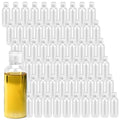 60 Pack 2oz Clear Plastic Empty Bottles with Flip Cap, Small Travel Bottle, Portable Refillable travel Size Containers for Shampoo, Lotion, Liquid Body Soap, Cream, Toner