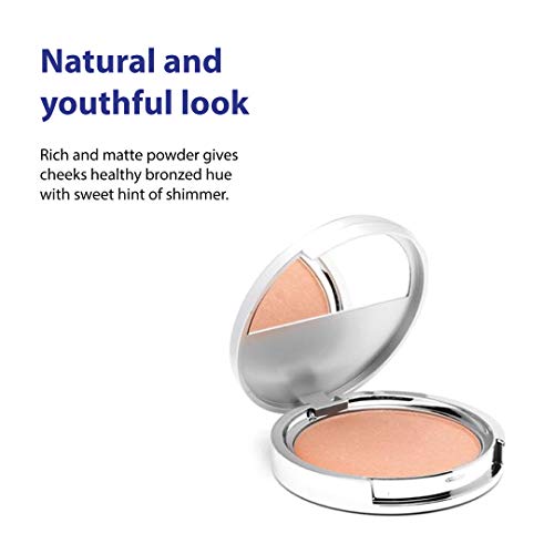 Dr. Denese SunShield Anti Aging Bronzer 0.3 oz ? Powder Makeup with Multi Peptides & Ceramide for Natural Matte Finish, Light Shimmer & Youthful Sun-Kissed Glow ? For Light Skin Tones ? Cruelty-Free