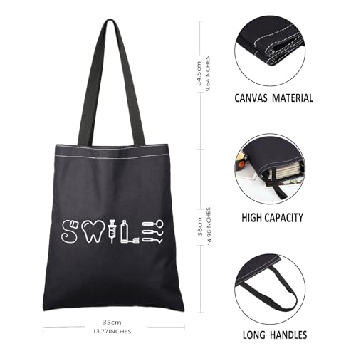 G2TUP Dentists Smile Handbag Dental Assistant Tote Bag Dental Hygienist Graduation Gift