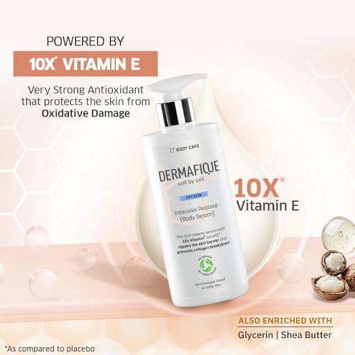 Dermafique Dermatologist Tested Intensive Restore Body Serum for Dry Skin (300 ml)