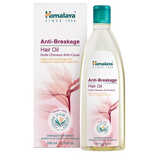 Himalaya Anti-Breakage Hair Oil with Thistle and Amla for Damaged Hair and Split Ends 6.76 oz (200 ml)