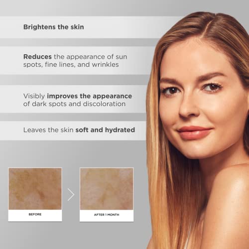 Glytone Enhance Brightening Serum?with Hyaluronic Acid, 1.7 FAV Glycolic Acid 8% Azelaic Acid & Vitamin E?Dark Spot Remover for Face? Pigmentation Treatment? Non-Comedogenic, Hydrating Serum 1 fl.oz.