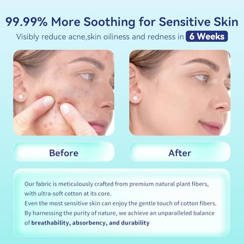 Ditoi Disposable Face Towels XL, Soft Cotton Facial Cleansing Cloths, Dry Face Towelettes for Makeup Removal, Sensitive Skin & Daily Skin Care,10"¡¿12",100 Count