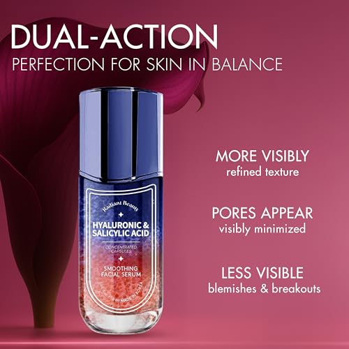 Hyaluronic Acid Facial Serum - Anti-Aging, Deep Hydration, Smooths & Cleanses - Salicylic Acid for Pore Cleansing - Dermatologist Tested, Korean Skin Care - 1.69 FL.OZ.