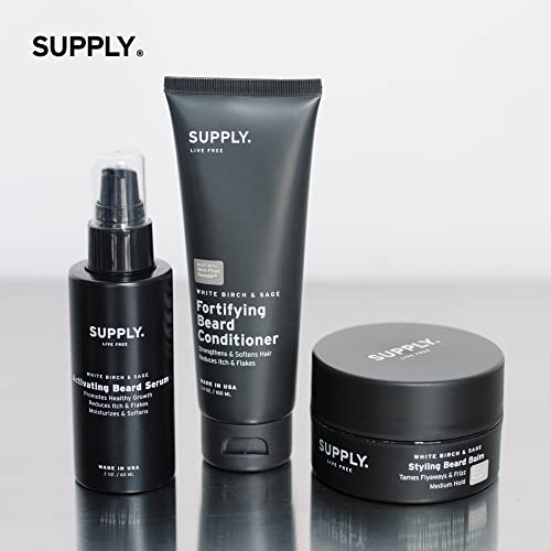 Supply Fortifying Beard Conditioner ? Fast-Absorbing, Plant-Based Formula to Soften, Strengthen & Nourish Beard and Skin ? Supports a Healthier, Softer Beard ? 3.4oz