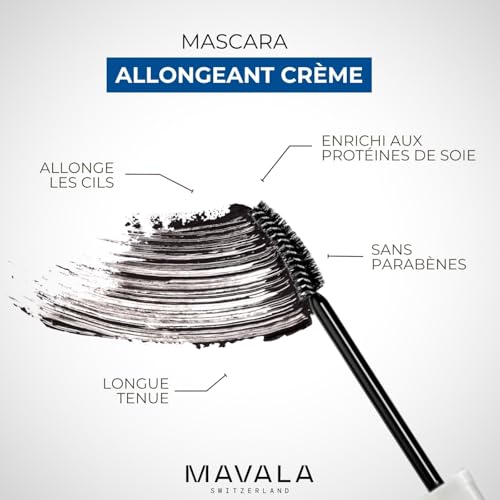 Mavala Mascara Creamy, Black, 0.32 Ounce