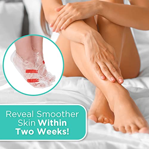 DERMORA Foot Peel Mask | Skin Exfoliating Foot Masks | Dry, Cracked Feet, Callus, Dead Skin Remover | Baby Soft Feet | Original Scent | Pack of 8 | Regular