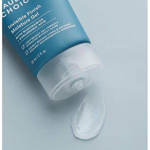 Paula's Choice SKIN BALANCING Invisible Finish Gel Face Moisturizer with Niacinamide & Hyaluronic Acid, Lightweight Face Gel Cream for Large Pores & Oily Combination Skin, Fragrance-Free, 2oz