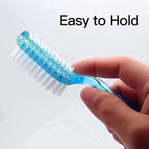 Nail Scrub Brush Handle Grip Foot Brush Fingernail Brush Soft Stiff Bristles Scrubber Nails Toes Cleaning Brush for Men Women Kids,8 PCS