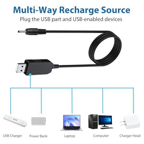 Amzpas USB Shaver Charger 2.3V Compatible with Braun Beard Trimmer Electric Razor