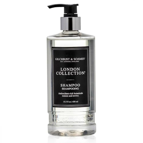Gilchrist & Soames London Collection Shampoo ? Pure, Sulfate Free, Paraben Free, Cruelty Free Formula for All Hair Types, Gentle Clarifying & Moisturizing Wash with Crisp, Clean Scent, 15.5 oz.