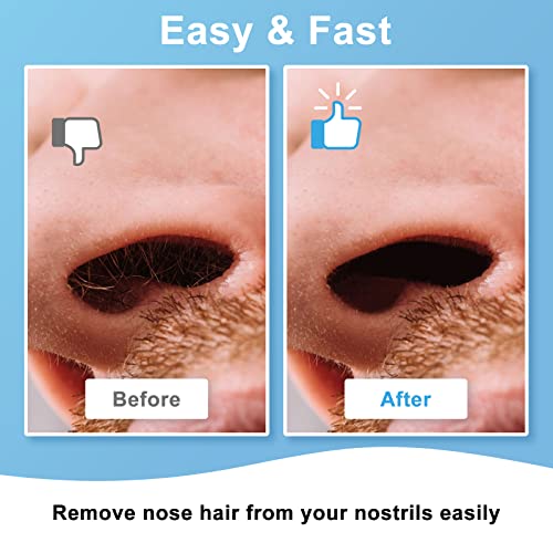 Nose Hair Wax Kit ? 100g Nose Wax + 20 Applicators + 15 Mustache Guards + 10 Paper Cups + 10 Sticks + 1 Measuring Cup ? Nose Wax Kit Men & Women, At-Home Hair Removal for 20+ Uses