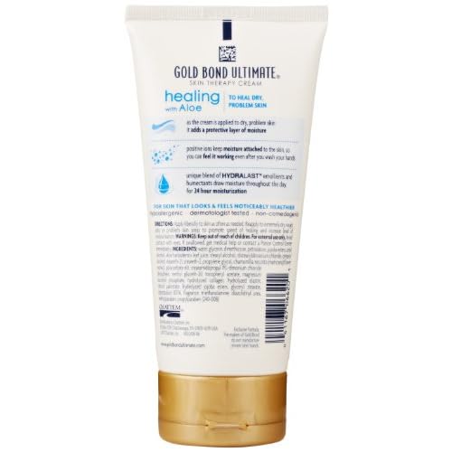 Gold Bond Healing Skin Therapy Lotion with aloe 5.5 oz., Non-Greasy & Hypoallergenic (Pack of 2)