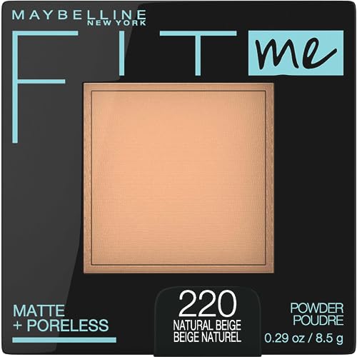 Maybelline Fit Me Matte + Poreless Face Powder & Liquid Concealer Makeup Bundle, 1 Count Each