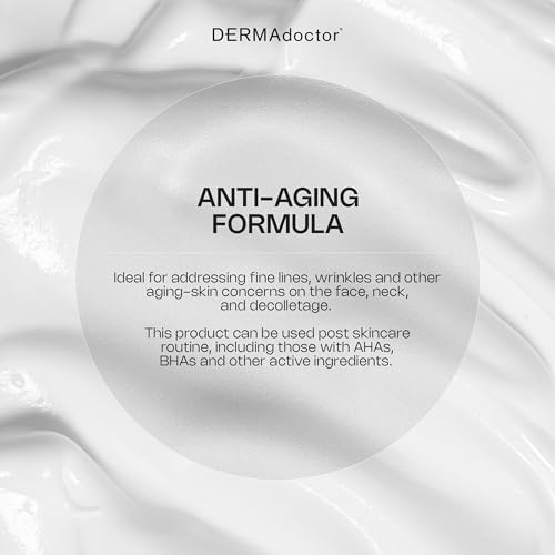 DERMAdoctor Face Cream Anti Aging for Fine Lines, Hydrating Squalane Moisturizer, Rejuvenating Ceramide Serum, Dermatologist Formulated Wrinkle Cream for Women, Peptide Moisturizer for Face ? 1.7 oz