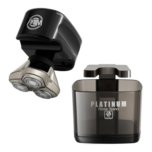 Skull Shaver Palm and Platinum Rinse Stand Bundle
