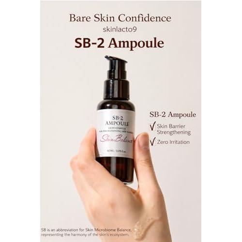 SB-2 Barrier Repair & Skin Microbiome Boosting Serum with Lactobacillus & Korean Mint (Agastache Extract) Microbiome Balancing, Brightening & Hydrating, 60ml (2.03 fl oz)