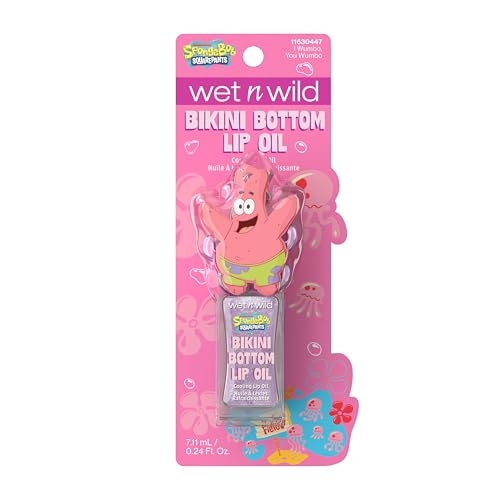 wet n wild Spongebob Bikini Bottom Cooling Lip Oil - I Wumbo, You Wumbo (Pack of 2)