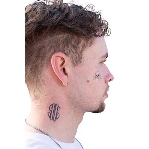 Temporary Tattoos ? Volume IV ? 8-Piece Set | Microphone, Dollar Sign, Anchor & More | Fake Water-Transfer Tattoos ? Face & Body Temporary Ink for Fun & Flex