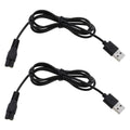eMagTech 2Pcs 5V Shaver Trimmer USB Charger Cable Replacement Part Compatible with Brio Beardscape Hair Shaver Trimmer Power Cord and Other Shaving Tools
