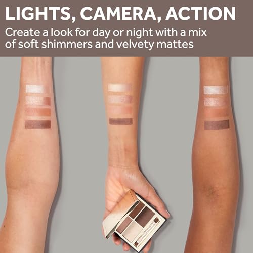 No7 Pro Artist Eyeshadow Palette - High-Pigment Eye Makeup with a Lasting Finish & Blendable Formula - Includes Matte & Shimmer Eyeshadow to Create Versatile Looks - Lights Camera Action (0.25 oz)