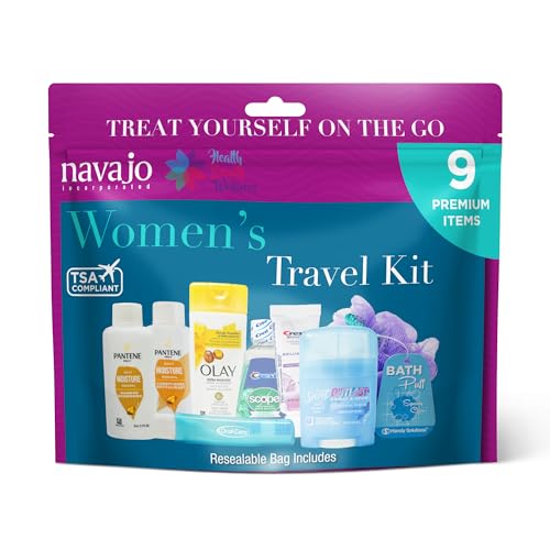 9 Piece Resealable Women's Travel Kit
