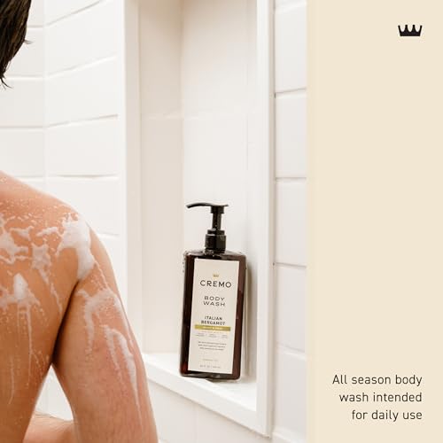 Cremo Rich-Lathering Italian Bergamot Body Wash for Men, 32 Fl Oz