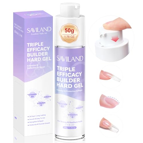 SAVILAND Electric Nail Drill Professional with Clear Builder Nail Gel for Beginners