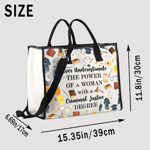 G2TUP Criminal Justice Lover Gift Woman Criminal Justice Makeup Bag Woman Power Cosmetic Bag Criminal Justice Graduation Gift (Woman Criminal Justice TT)