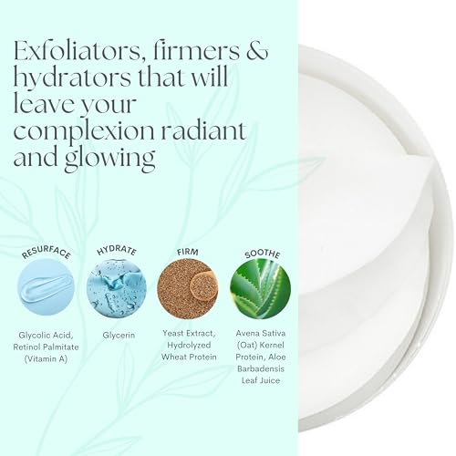 Serious Skincare Glycolic Acid Resurfacing Treatment Pads for Face, Exfoliating Skin Perfecting Pre-Soaked Disc, Reduces Appearance of Fine Lines and Wrinkles, Vitamin E, Aloe, (2Pack/60 Pads Each)