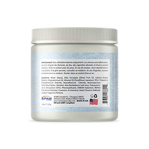 Hawaiian Silky Cool Scalp Leave-In Conditioner Cream, 16 fl oz - Locks in Moisture - Anti-Breakage - Repairs Dry & Damaged Hair