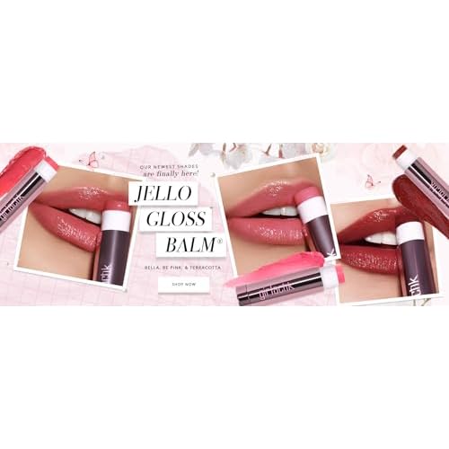 Girlactik Jello Gloss Lip Balm - Original Lip Care with Vitamin E, Aloe Vera, Avocado and Apricot Kernel Oil for Hydrating, Moisturizing Lip Balm with Glossy, Smooth, 4.5 g / 0.15 oz (Be Pink)