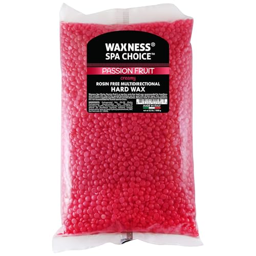Waxness Spa Choice Assorted Hard Wax Beads 2.2 lb / 1 kg Pack of 3 - Tourmaline, Aloe Vera, Passion Fruit