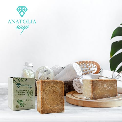 Aleppo Soap 100% Olive Oil Handmade Natural Castile Soap | Pure Olive Oil Aroma, No Additives | Large Aleppo Bar