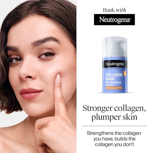 Neutrogena Collagen's Bank Face Moisturizer with SPF 30 Sunscreen, Larger Size Anti-Aging Face & Neck Collagen-Cream, Micro-Peptide, Support & Defend Skin¡¯s Natural Collagen, 2.7 fl oz, (Pack of 2)