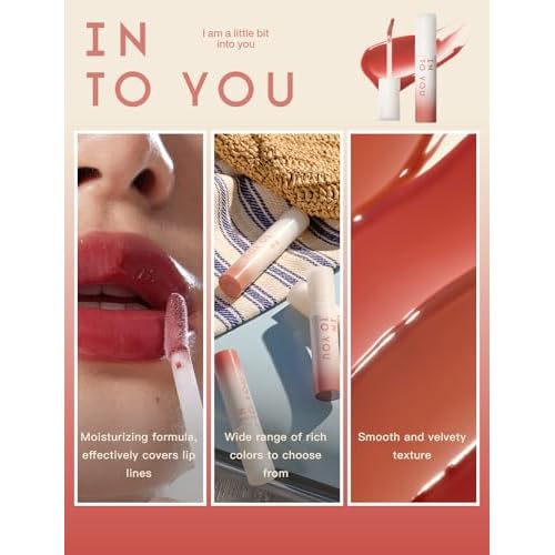 INTO YOU Lip Gloss Coco Liquid Moisturizing Lipstick Long Lasting Lip Stick Lip Stain Makeup Glitter Shine Non-sticky Lipstick for Women (CC06)