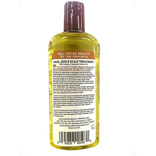 HOLLYWOOD BEAUTY Tea Tree Oil Skin & Scalp Treatment 8 oz