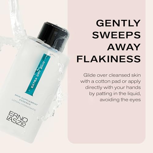 Erno Laszlo Extra Dry Skin Supplement Essence | Hydrating Alcohol-Free Facial Toner for Flaky Skin | Refresh Skin Complexion | 6.8 Fl Oz