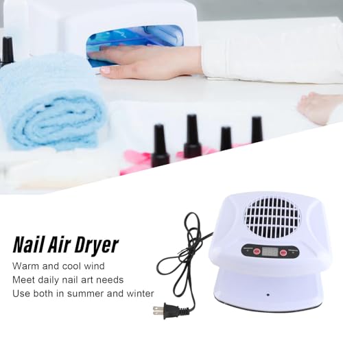 Nail Dryer for Regular Polish, 300W Timing Nail Fan Blow Dryer Warm & Cool Wind Nail Dryer Nail Polish Dryer with Automatic Sensor for Manicure Pedicure Salon Home Use
