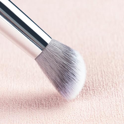 Angled Kitten Paw Concealer Brush Under Eye, Concealer Brush, Nose Contour Brush, Small Concealer Brushes for Makeup, Under Eye Makeup Brush, Under Eye Brush, Concealer Makeup Brush - 10M01