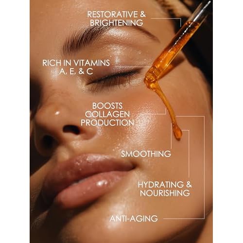 Organic Natural Anti-Aging Face Oil Serum ? Cold-Pressed & Unrefined Oil Blend with Noni, Rosehip, Pomegranate, and Castor Oil ? Deep Hydration, Fine Line Reduction, and Radiance Boost 2 oz
