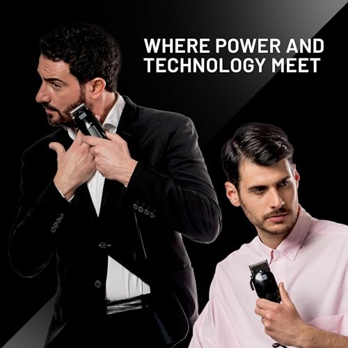 GA.MA Magnetic Clipper Pro 9 Xpert, High-Performance Motor, DLC F-Wedge Blade, Adjustable Taper Lever, 4 Combs