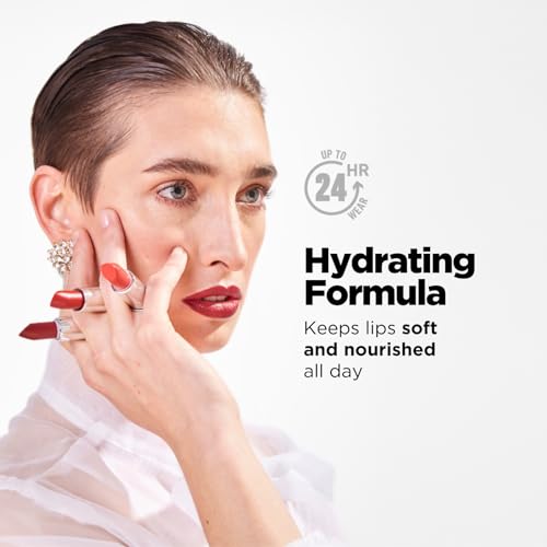 Klasme Matte Lipstick | Intense Color & Comfortable All-Day Wear | Velvet Matte Finish with Smooth Application | Long-Lasting & Hydrating Formula (Glam)
