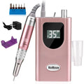 35000RPM Portable Nail Drill Machine, HoMove Professional Nail Drill Machine, Rechargeable Electric Efile Nail Drills for Acrylic Gel Nails, Cordless Portable Nails Drill¡¼Rose Gold¡½