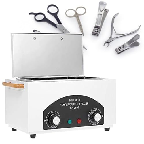 Nail Tool Sterilizer for Nail Tools and Salon Equipment, High Temperature Sterilizers Dry heat Timer Disinfection Nail Tool£¬Manicure Salon Hairdressing Tool Tweezers Other Metal tool