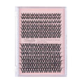 Flicker Ultra Thin Band Manga & SpikeyWhispy Lashes DlY Eyelash Extension Kit DCurl Individual Lashes Waterproof lash clusters and Long lasting Makeup For Girl