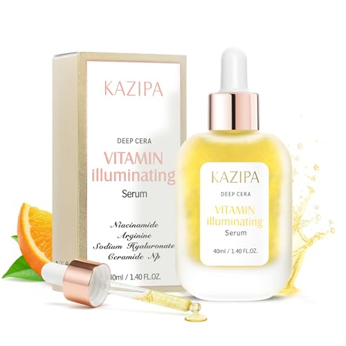 Vitamin C Serum for Face, Anti Aging Vitamin Illuminating Brightening Serum with Niacinamide,Hyaluronic Acid & VE, Skin Care for Evens tone, Dark Spot Corrector, Hydrates, Reduces Wrinkles,1.35Fl Oz
