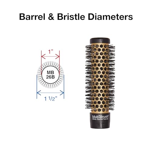 Olivia Garden MultiBrush - Non-Electrical Detachable Thermal Brush with Ceramic Barrel
