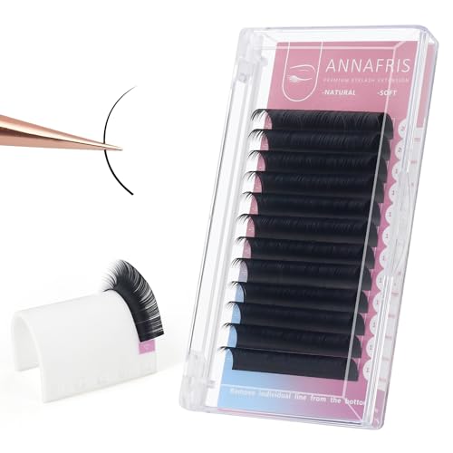 16 Rows Volume Classic Eyelash Extension 0.12 C Curl 8-15mm Mixed Length Matte Black Individual False Eye Lashes Extension Salon Use Natural Soft Fake Eyelashes Supplies (0.12 C, 8-15mm Mix)